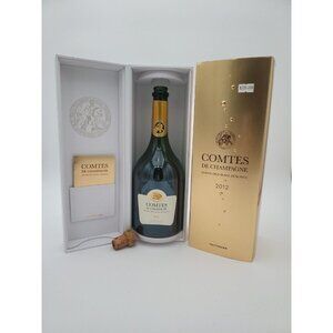 2012 Taittinger Comtes de Champagne Blanc de Blancs Brut Empty Bottle And Case